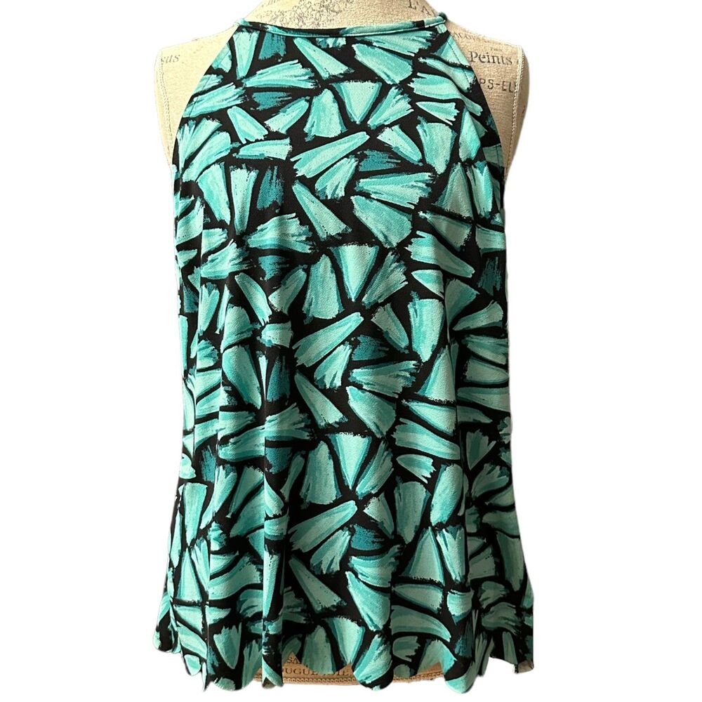 Candies XL Strappy Green Top Scalloped Ends Open Back